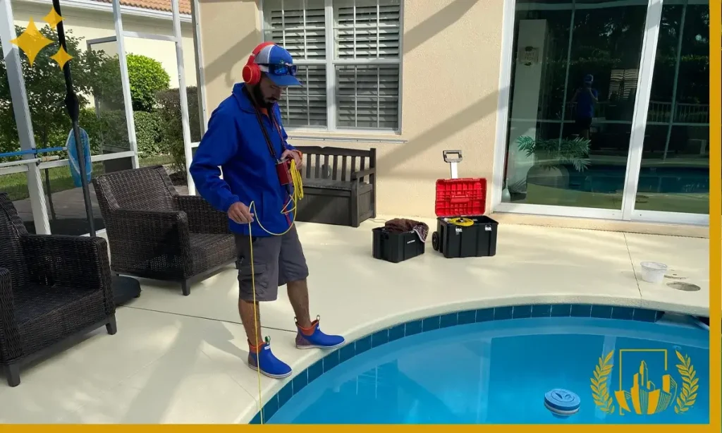 فني كشف تسريبات المسابح بالقنفذة