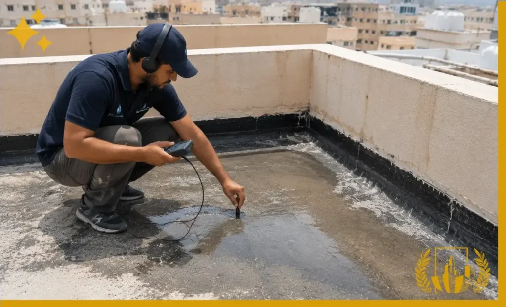كيف يتم كشف تسربات الاسطح بجدة وتحديد مصدر المياه