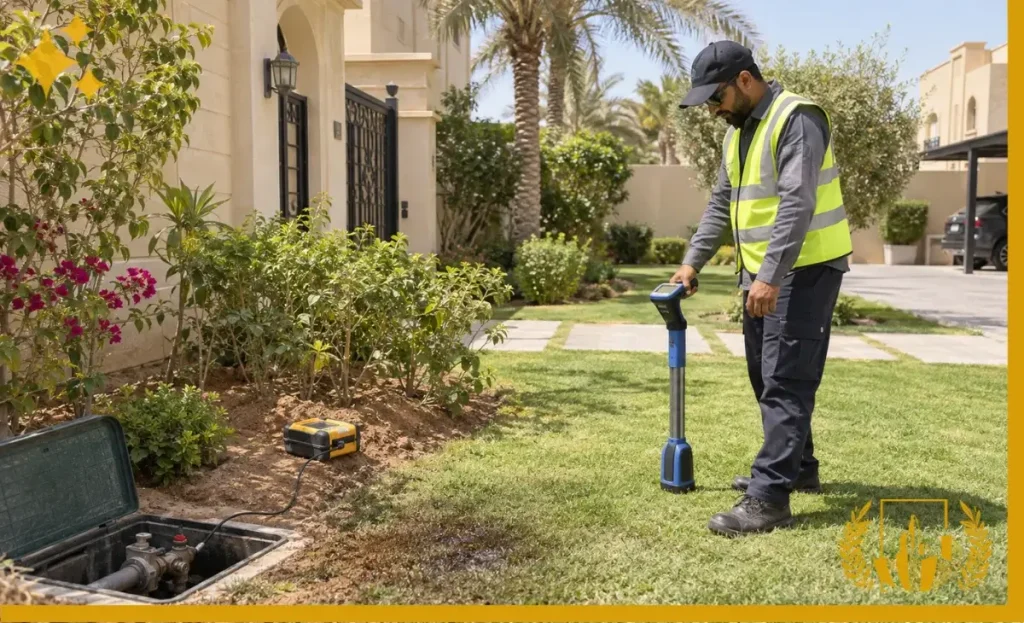 كيف يتم كشف تسربات خطوط المياه الخارجية بتبوك؟